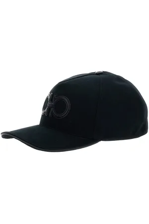 Salvatore Ferragamo Baseball Cap With Leather Gancini Detail On The Front In Cotton Man