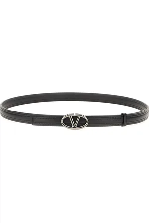 VALENTINO GARAVANI Black Leather Belt