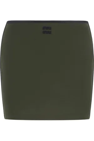 Miu Miu Viscose Blend Mini-skirt