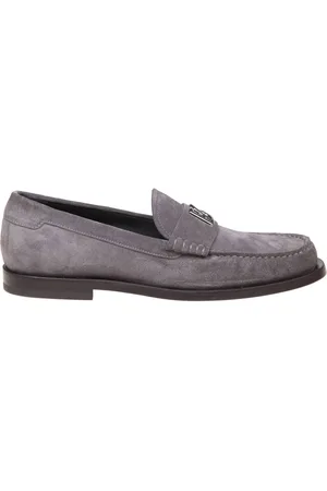 Dolce & Gabbana Suede Loafers With Dg Logo