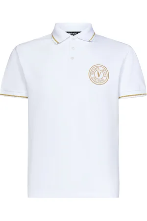 VERSACE V-emblem Polo Shirt