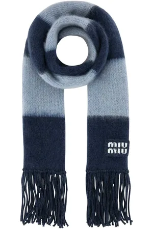 Miu Miu Embroidered Mohair Blend Scarf