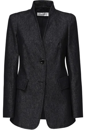 Max Mara Beatrice Denim Effect Blazer