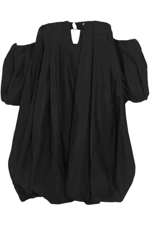 Pinko Off-shoulder Pleated Mini Dress