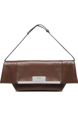 Max Mara Clutch mmclaspclutchs In Marrone