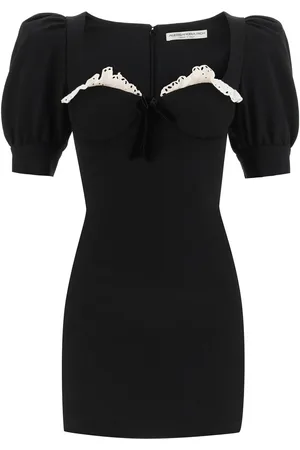 Alessandra Rich Mini Dress With Lace