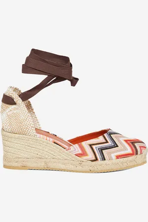 Missoni Espadrilles Zig Zag Pattern With High Wedge