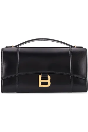 Balenciaga Horglss Poch Leather Handbag