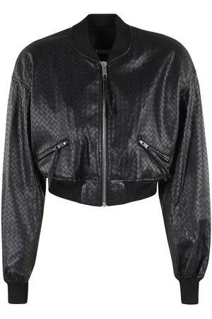 ROTATE Faux Leather Bomber Jacket