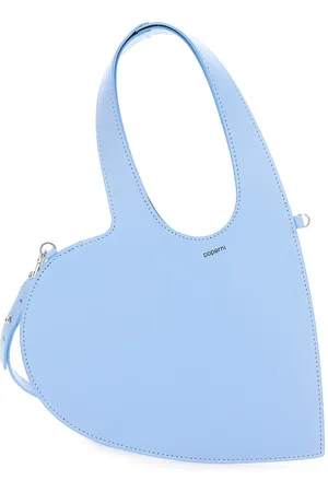 COPERNI Baby Heart Blue Heart Shaped Crossbody Bag With Adjustable And Removable Shoulder Strap In Leather Woman