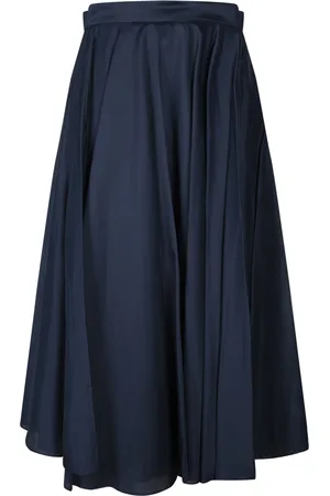BLANCA Muslin Pleated Midi Skirt