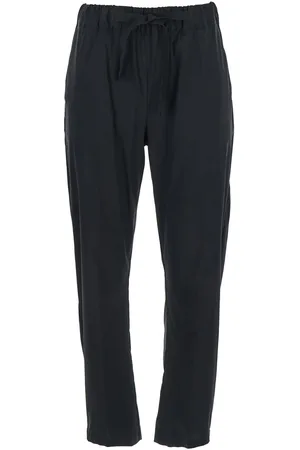 SEMICOUTURE Buddy Pants With Elastic Drawstring Waist In Cotton Blend Stretch Woman