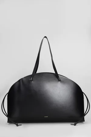 Jil Sander Curve Tote In Leather