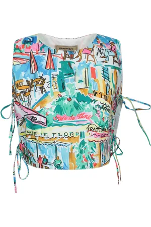 ALESSANDRO ENRIQUEZ Cafã De Flore Multicolor Tank Top