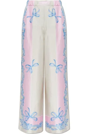 VERSACE Pattern-printed Wide-leg Trousers