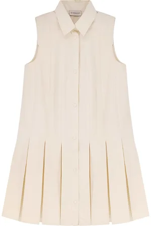 Moncler Cotton And Silk Mini Chemisier Dress