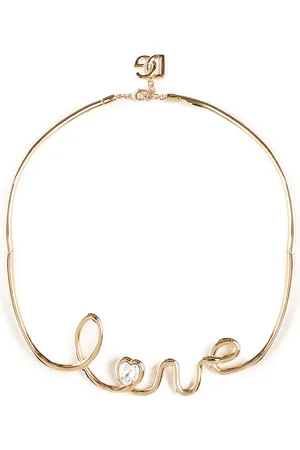 Dolce & Gabbana Semi-rigid Necklace With Love Writing