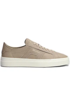 santoni Round Toe Low-top Sneakers