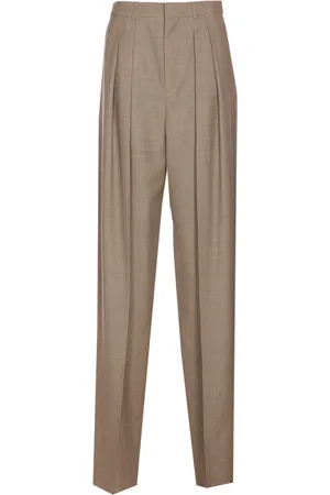 Saint Laurent Wide-leg In Wool Caviar Pants
