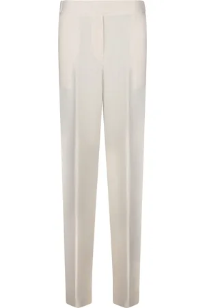 BLANCA Chalk Linen Viscose Stretch Trousers