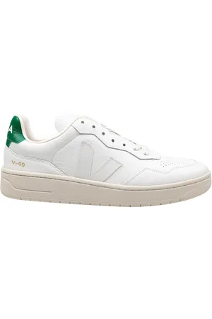 Veja Sneakers V 90 In Leather Color White/green