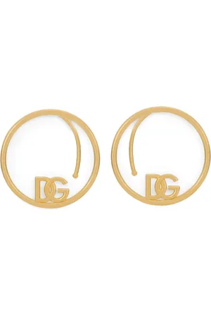 Dolce & Gabbana Dg Logo Hoop Earrings