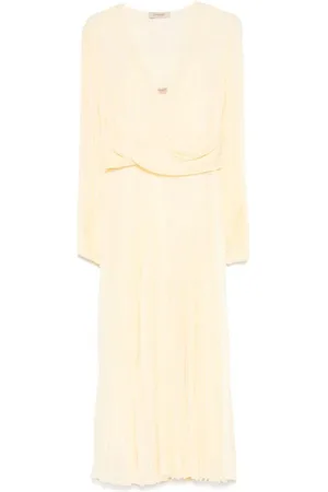 Twin-Set Pleated Wrap Dress