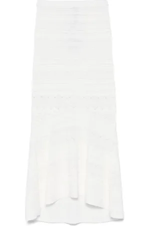 Twin-Set Lace Pattern Maxi Skirt