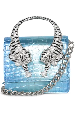 Roberto Cavalli Roar Medium Degrade Bag In Sky