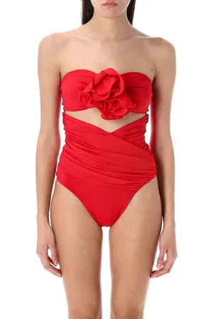 MAGDA BUTRYM Swimsuit Bustier Rose Side