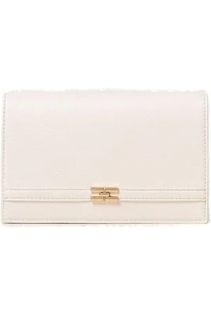 Elisabetta Franchi Logo Plaque Chain Linked Clutch Bag