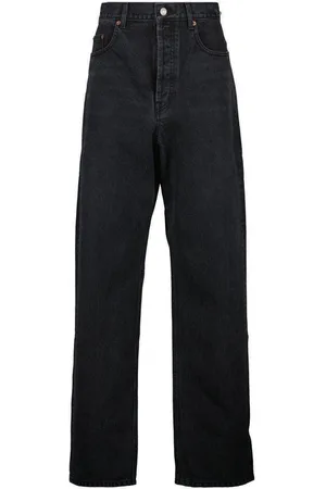 Saint Laurent Carrot-fit High Waist Jeans