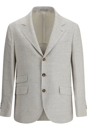 Brunello Cucinelli Single-breasted Check Blazer