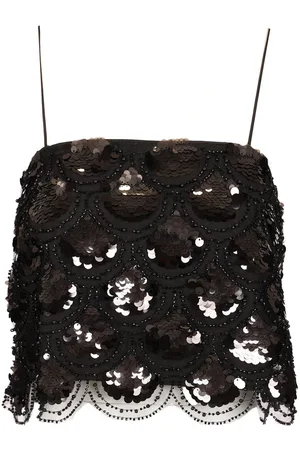 ROTATE Sequins Crop Top