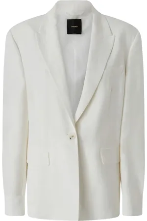 Pinko Viscose And Linen Single-breasted Jacket