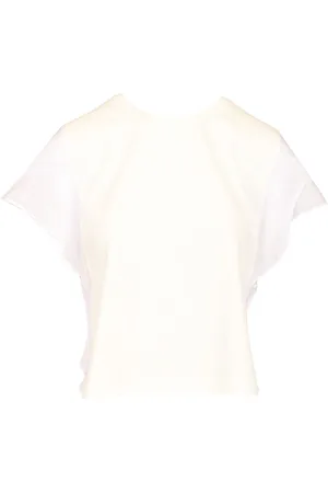 FORTE FORTE Forte_Forte Organic Cotton Jersey T-shirt Satin Details