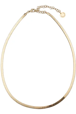 SEMICOUTURE Silvye Necklace With Flat Design And Rear Claw-clasp Closure In Metal Woman