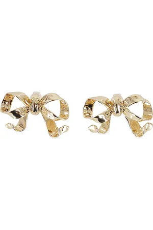 Self-Portrait Gold Bow Earrings