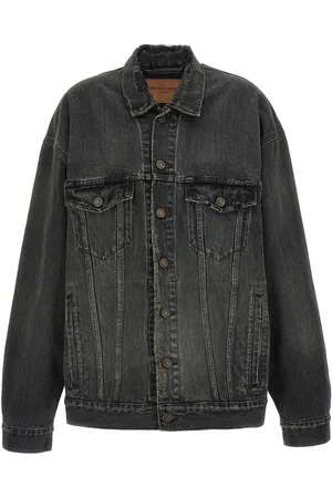 Balenciaga Denim Jacket With Used Effect