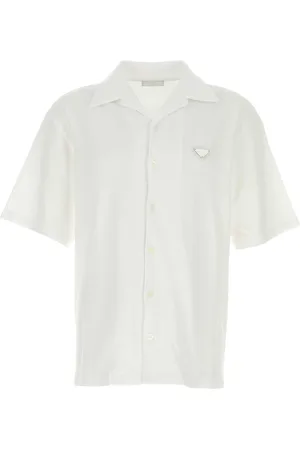 Prada White Terry Fabric Shirt