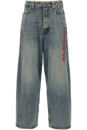 Balenciaga Logo Embroidery Jeans