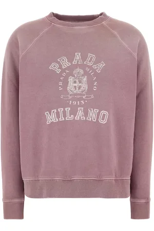 Prada Dark Pink Cotton Sweatshirt