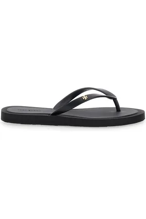 Tory Burch Kira Flip Flops With Logoplaque In Tech Fabric Woman
