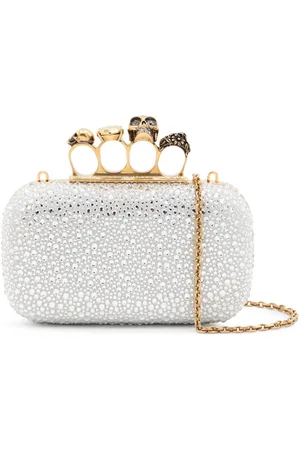 Alexander McQueen Knuckle Embellished Clutch Bag