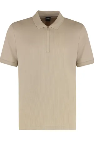 HUGO BOSS Cotton Blend Polo Shirt