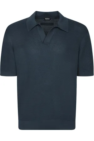 Ermenegildo Zegna Teal Cotton Polo Shirt