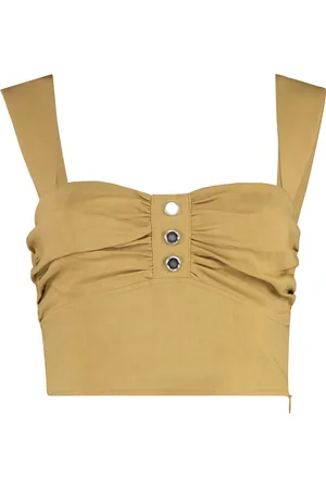 Pinko Linen Crop Top
