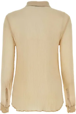 DRIES VAN NOTEN Beige Silk Shirt