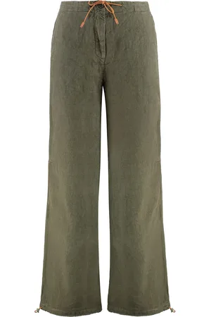 120% Lino Linen Wide Leg Trousers