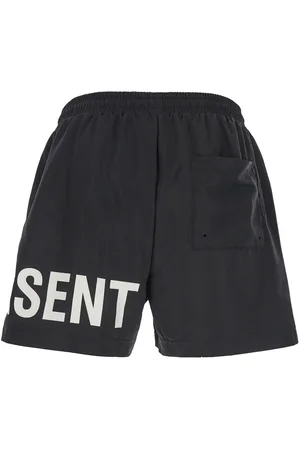 Represent Swim Shorts With Elastic Drawstring Waist And Logo Lettering Print In Tech Fabric Man